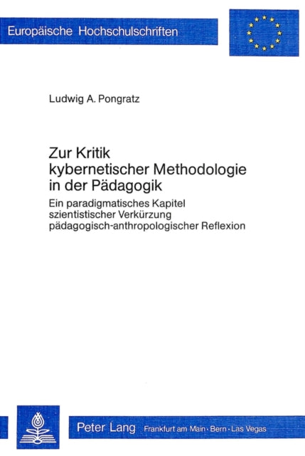 Book cover of: Zur Kritik kybernetischer Metholologie in der Paedagogik