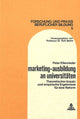 Book cover of: Marketing-Ausbildung an Universitaeten