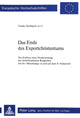 Book cover of: Das Ende des Exportchristentums