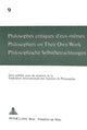 Book cover of: Philosophes critiques d'eux-memes- Philosophers on Their Own Work- Philosophische Selbstbetrachtungen. By: Andri Mercier