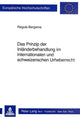 Book cover of: Das Prinzip der Inlaenderbehandlung im internationalen und schweizerischen Urheberrecht