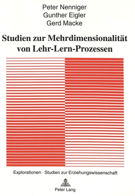 Book cover of: Studien zur Mehrdimensionalitaet von Lehr-Lern-Prozessen