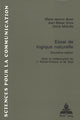 Book cover of: Essai de logique naturelle