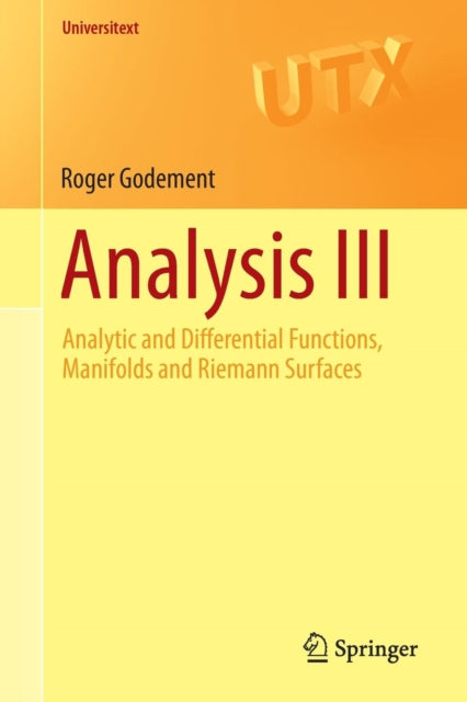 Book cover of: Analysis III. By: Roger Godement