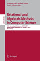 Book cover of: Relational and Algebraic Methods in Computer Science. By: Wolfram Kahl