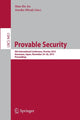 Book cover of: Provable Security. By: Man-Ho Au