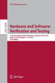 Book cover of: Hardware and Software: Verification and Testing. By: Nir Piterman