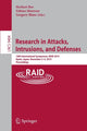 Book cover of: Research in Attacks, Intrusions, and Defenses. By: Herbert Bos