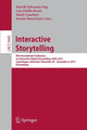 Book cover of: Interactive Storytelling. By: Henrik Schoenau-Fog