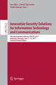 Book cover of: Innovative Security Solutions for Information Technology and Communications. By: Ion Bica