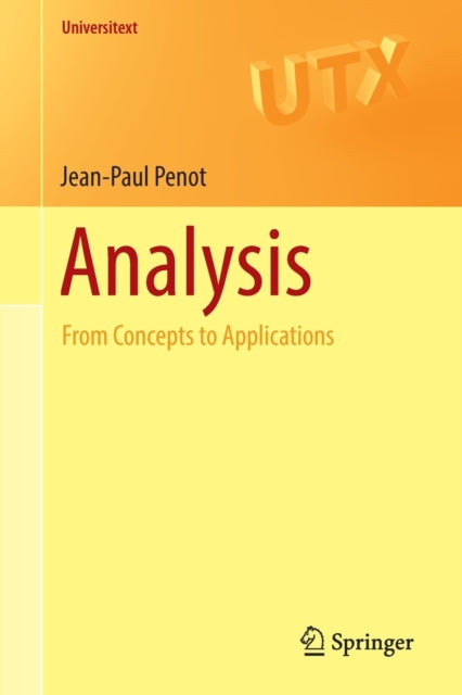 Book cover of: Analysis. By: Jean-Paul Penot