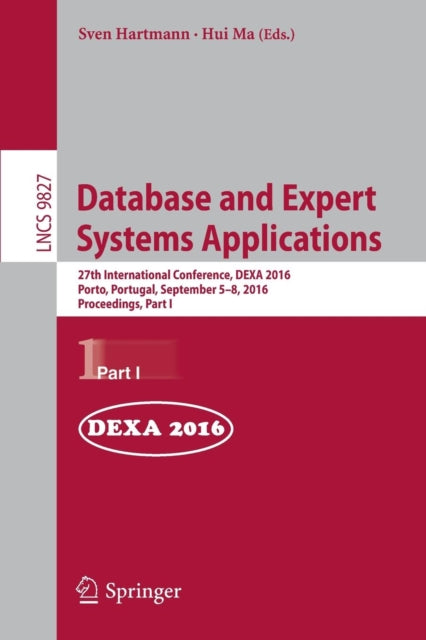 Book cover of: Database and Expert Systems Applications. By: Sven Hartmann