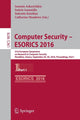 Book cover of: Computer Security – ESORICS 2016. By: Ioannis Askoxylakis