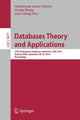 Book cover of: Databases Theory and Applications. By: Muhammad Aamir Cheema