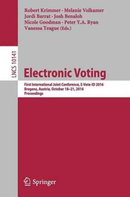 Book cover of: Electronic Voting. By: Robert Krimmer