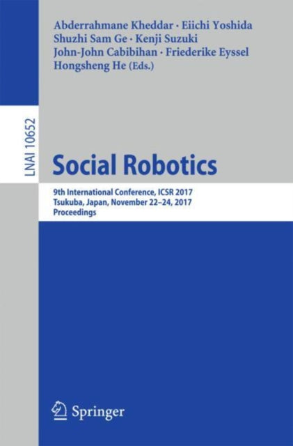 Book cover of: Social Robotics. By: Abderrahmane Kheddar