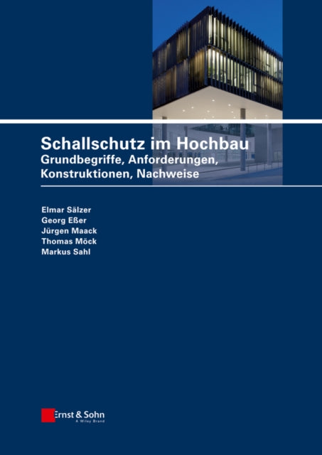 Book cover of: Schallschutz im Hochbau. By: Elmar Sälzer