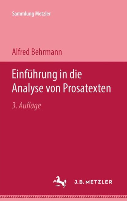 Book cover of: Einfuhrung in die Analyse von Prosatexten