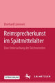 Book cover of: Reimsprecherkunst im Spatmittelalter. By: Eberhard Lämmert
