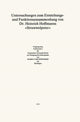 Book cover of: Untersuchungen zum Entstehungs- und Funktionszusammenhang von Dr. Heinrich Hoffmanns "Struwwelpeter". By: Marie-Luise Könneker