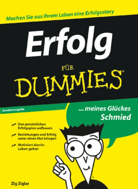 Book cover of: Erfolg fur Dummies Sonderausgabe. By: Zig Ziglar