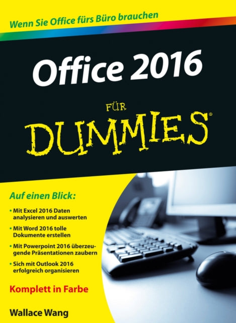 Book cover of: Office 2016 fur Dummies. By: Wallace Wang