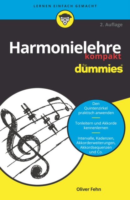 Book cover of: Harmonielehre kompakt fur Dummies. By: Oliver Fehn