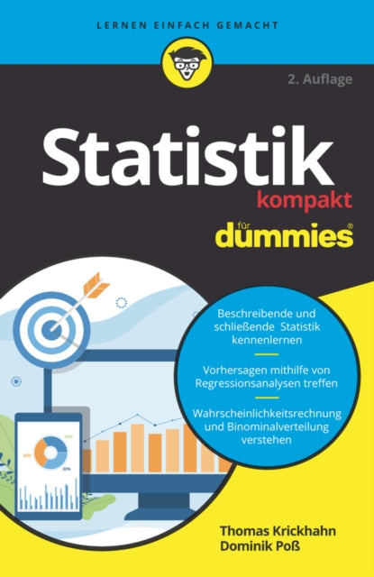 Book cover of: Statistik kompakt fur Dummies. By: Thomas Krickhahn