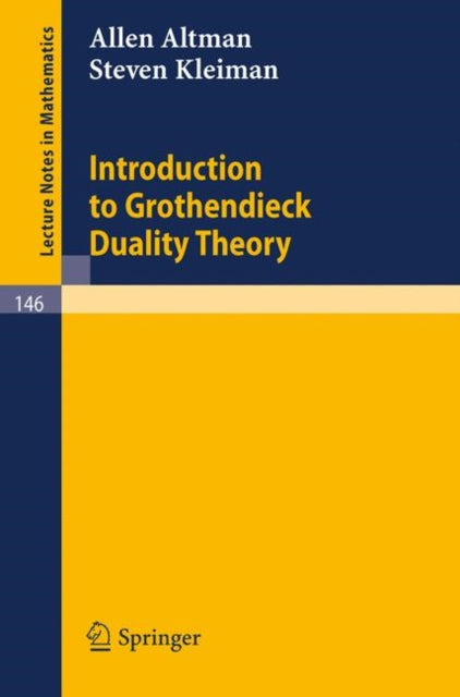 Book cover of: Introduction to Grothendieck Duality Theory