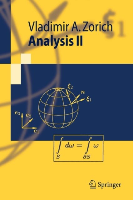 Book cover of: Analysis II. By: Vladimir A. Zorich
