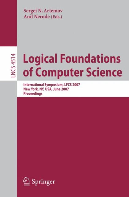 Book cover of: Logical Foundations of Computer Science