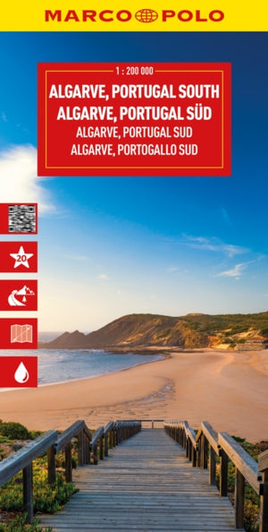Algarve, Portugal South Marco Polo Map