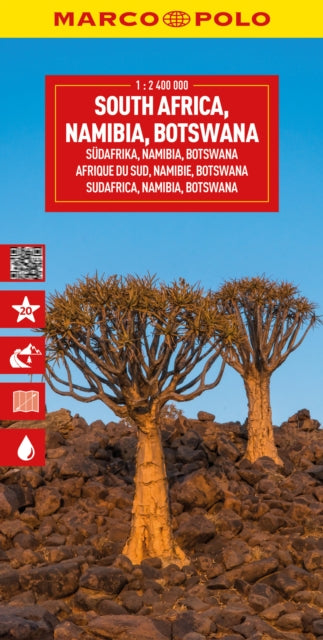 Book cover of: South Africa, Namibia & Botswana Marco Polo Map