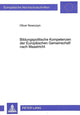 Book cover of: Bildungspolitische Kompetenzen der Europaeischen Gemeinschaft nach Maastricht
