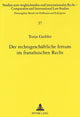 Book cover of: Der rechtsgeschaeftliche Irrtum im franzoesischen Recht