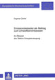 Book cover of: Emissionskataster als Beitrag zum Umweltberichtswesen
