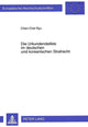 Book cover of: Die Urkundendelikte Im Deutschen Und Koreanischen Strafrecht. By: Chen-Chel Ryu