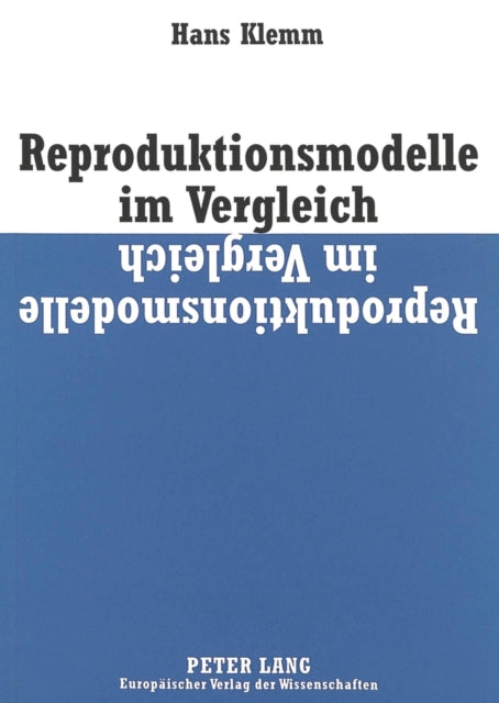 Book cover of: Reproduktionsmodelle im Vergleich. By: Hans Klemm
