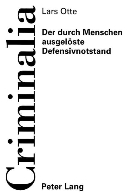 Book cover of: Der durch Menschen ausgeloeste Defensivnotstand