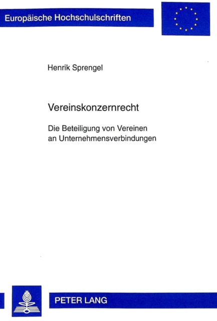 Book cover of: Vereinskonzernrecht