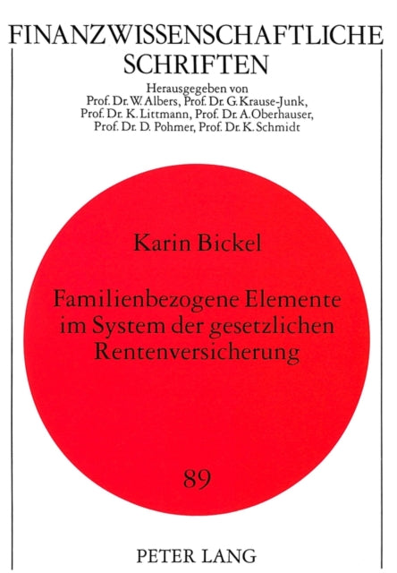 Book cover of: Familienbezogene Elemente im System der gesetzlichen Rentenversicherung