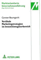 Book cover of: Vertikale Marketingstrategien im Investitionsgueterbereich. By: Carsten Baumgarth
