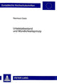 Book cover of: Urteilstatbestand und Muendlichkeitsprinzip. By: Reinhard Gaier