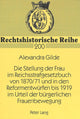 Book cover of: Stellung Der Frau Im Reichsstrafgesetzbuch Von 1870/71 Und in Den Reformentwuerfen Bis 1919 Im Urteil Der Buergerlichen Frauenbewegung