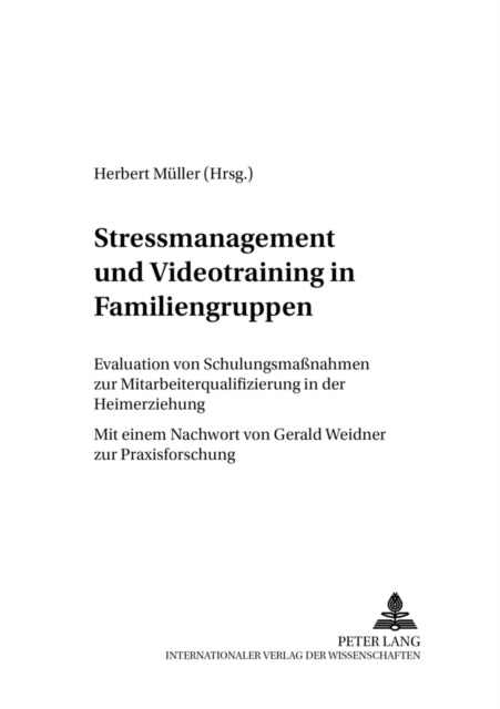 Book cover of: Stressmanagement und Videotraining in Familiengruppen
