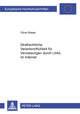 Book cover of: Strafrechtliche Verantwortlichkeit fuer Verweisungen durch Links im Internet. By: Oliver Boese