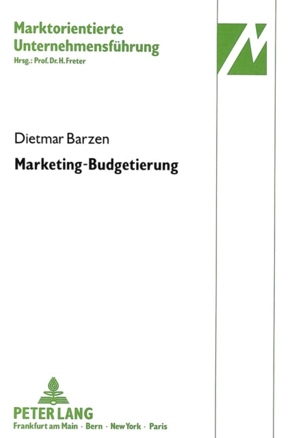 Book cover of: Marketing-Budgetierung