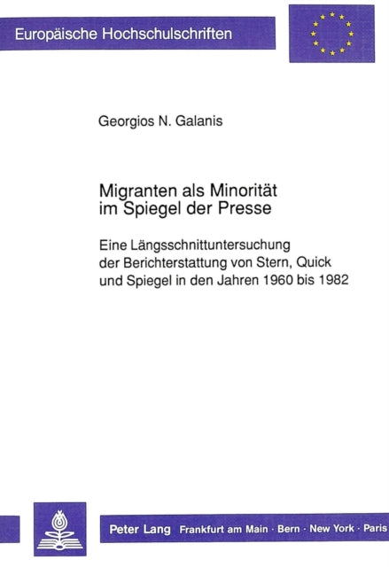 Book cover of: Migranten als Minoritaet im Spiegel der Presse