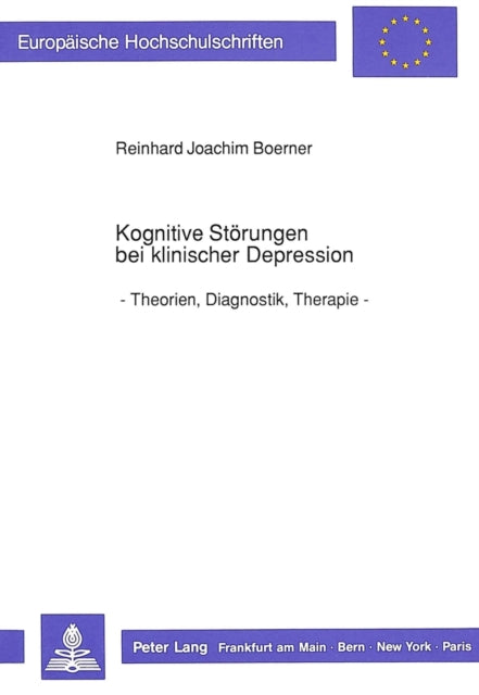 Book cover of: Kognitive Stoerungen bei klinischer Depression