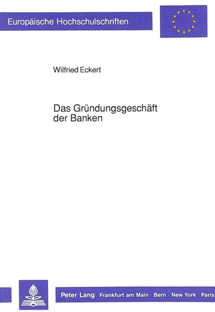 Book cover of: Das Gruendungsgeschaeft der Banken